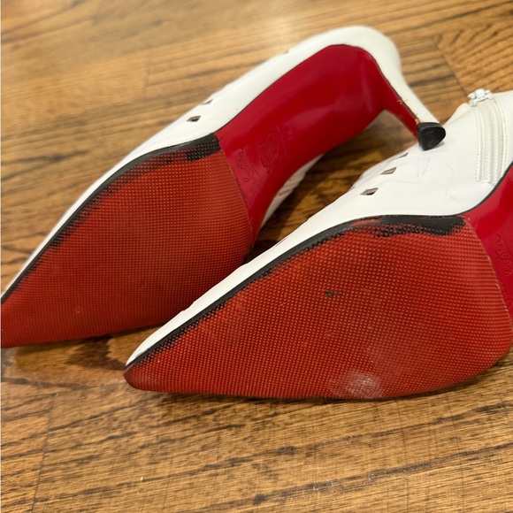 Christian Louboutin Cut Out Ankle Boots - Picture 7 of 9